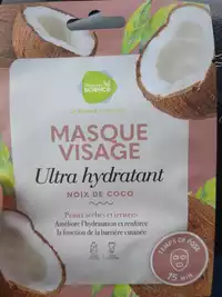PHARMASCIENCE - Masque visage ultra hydratant noix de coco