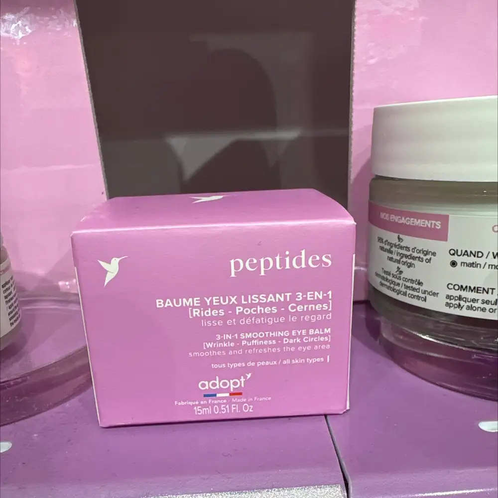 ADOPT' - Peptides - Baume yeux lissant 3 en 1