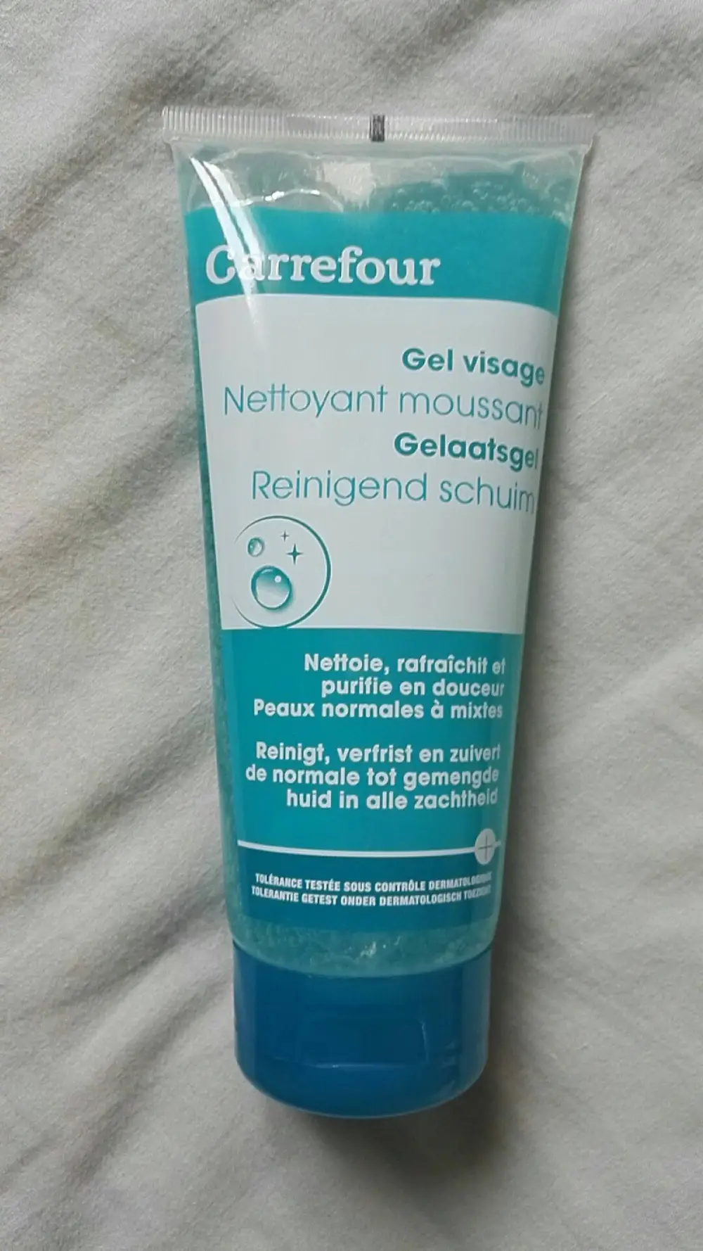 CARREFOUR - Gel visage nettoyant moussant 