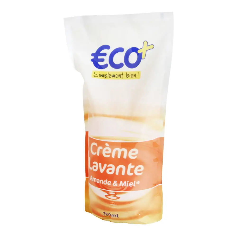 ECO+ - Crème lavante amande et miel - recharge 750 ml