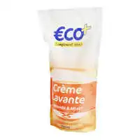 ECO+ - Crème lavante amande et miel - recharge 750 ml