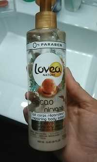 LOVEA - Nature - Lait corps réparateur au cacao nirvana 