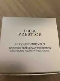 DIOR - Le concentré yeux - Soin yeux régénérant d'exception 