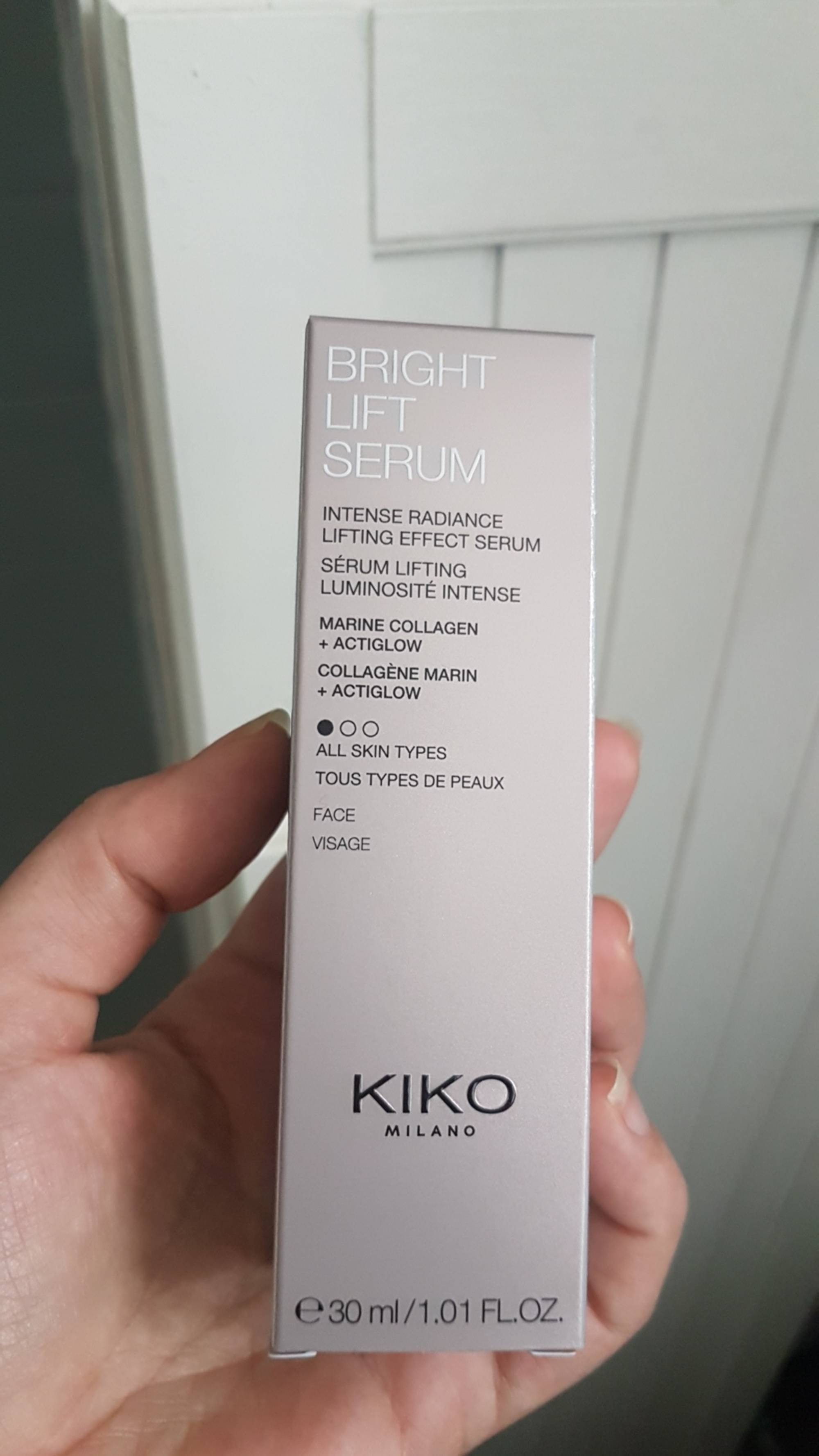 KIKO - Bright lift serum - Sérum lifting luminosité intense