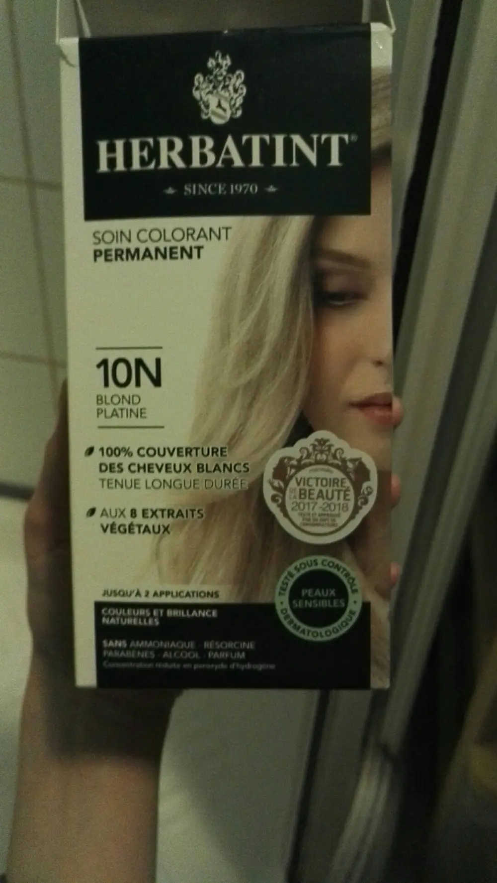 HERBATINT - Soin colorant 10N blond platine