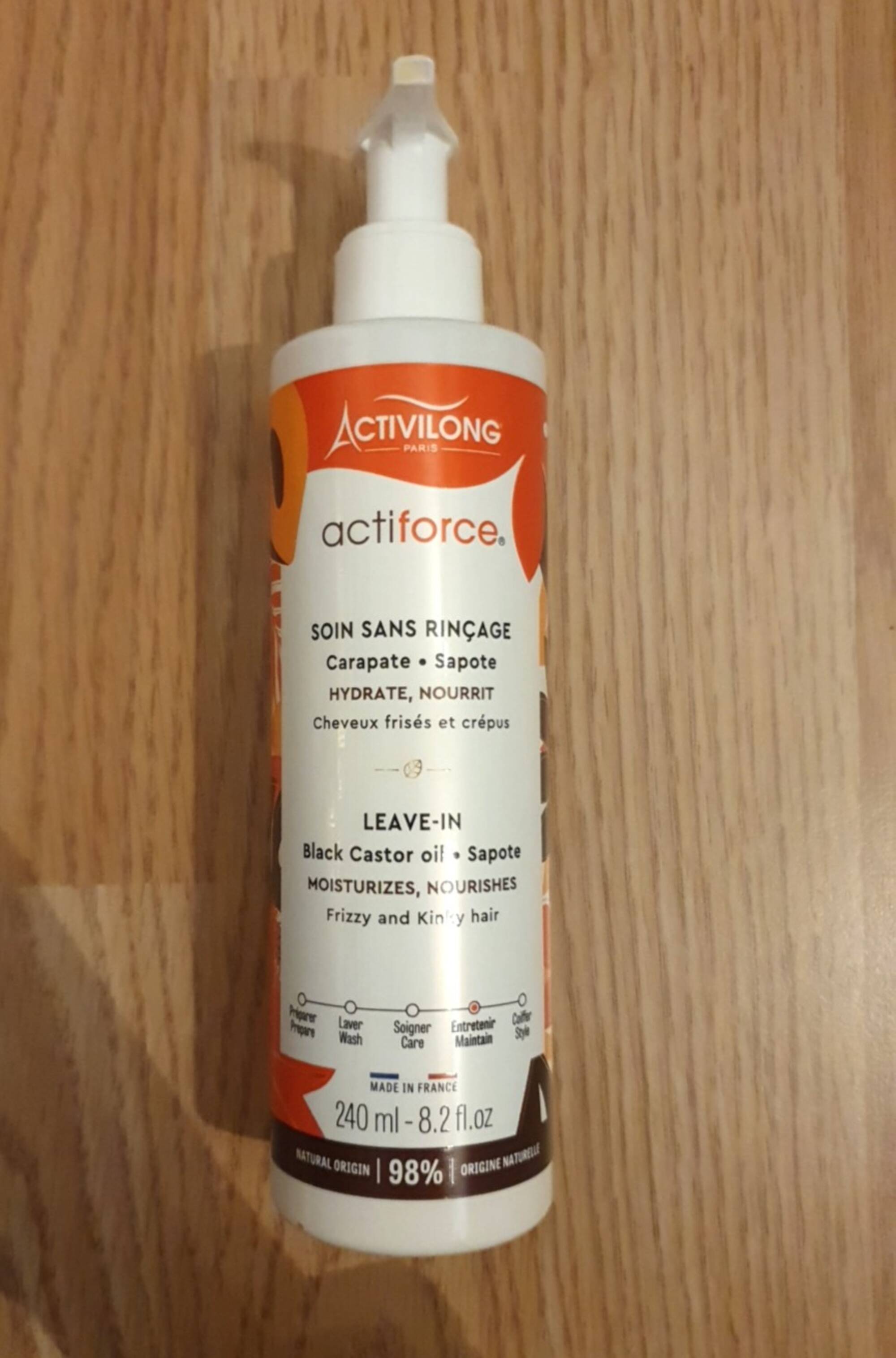 ACTIVILONG - Actiforce - Leave-in soins sans rinçage carapate sapote