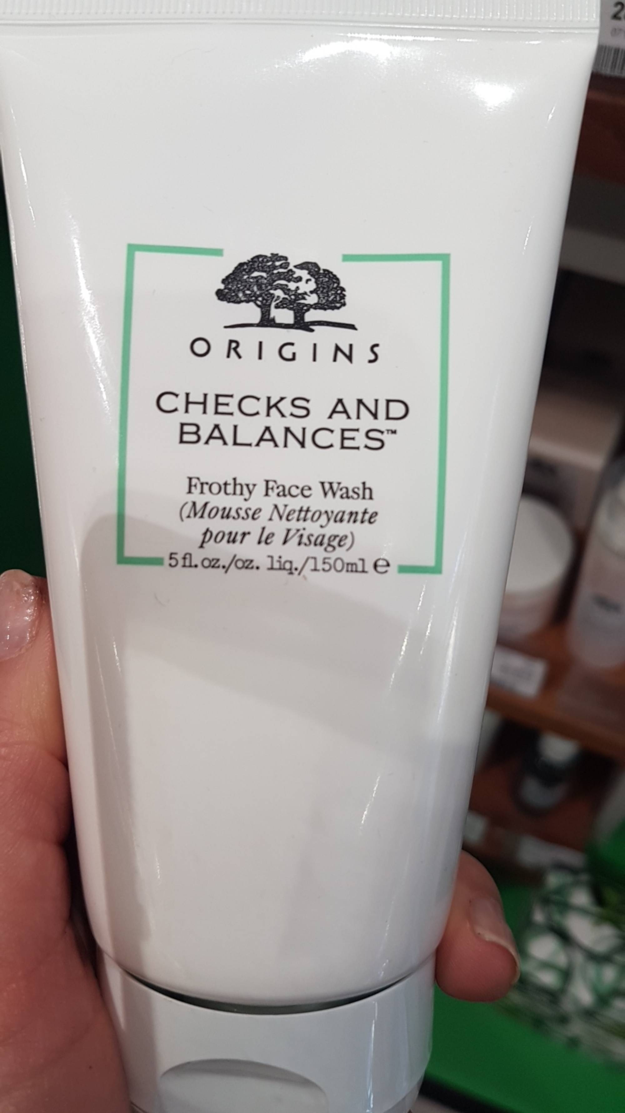 ORIGINS - Checks and balances - Frothy face wash