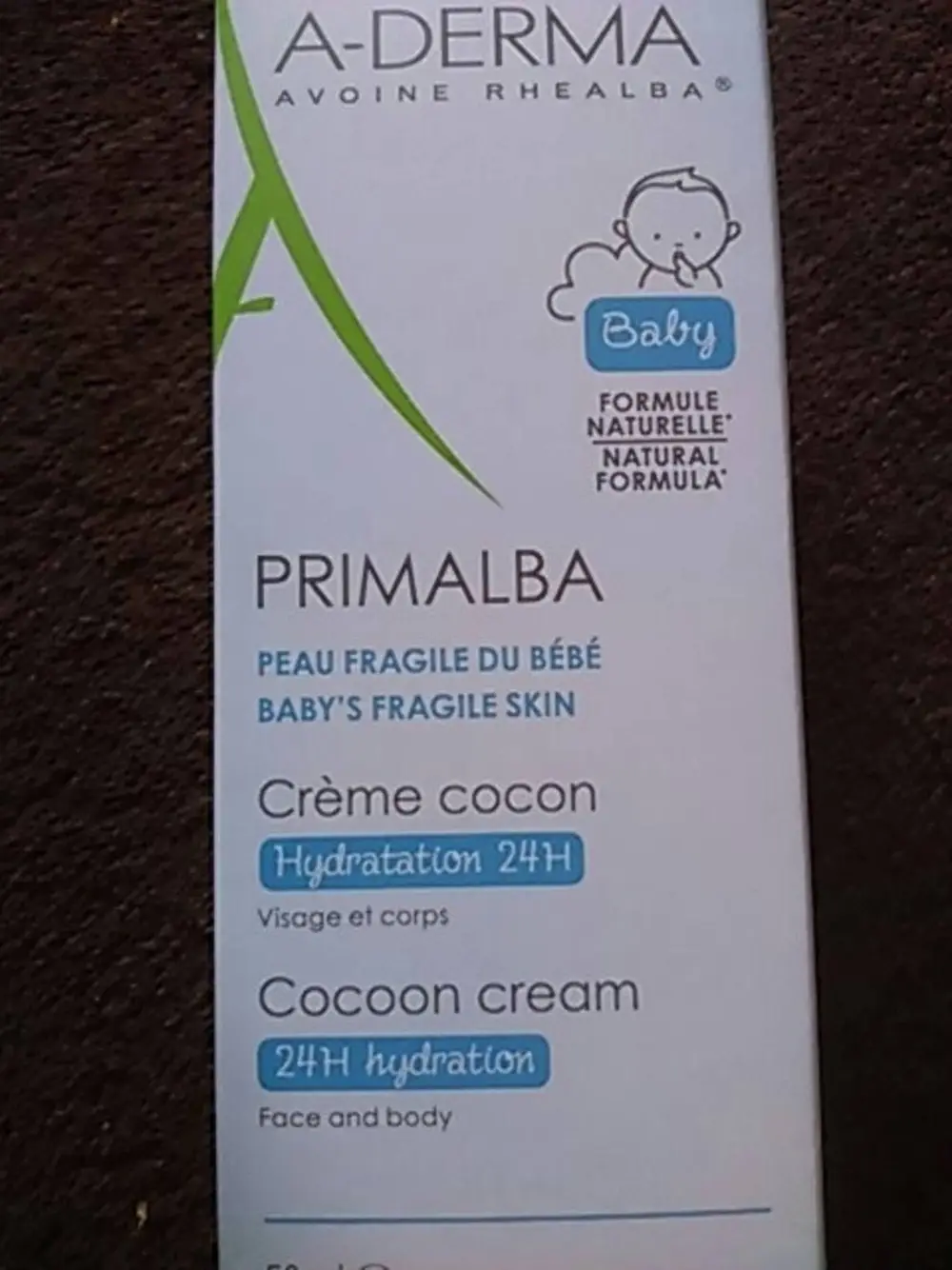 A-DERMA - Primalba baby - Crème cocon hydratation 24h