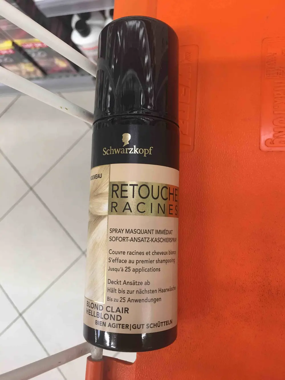 SCHWARZKOPF - Retouche racine - Spray masquant immédiat blond clair