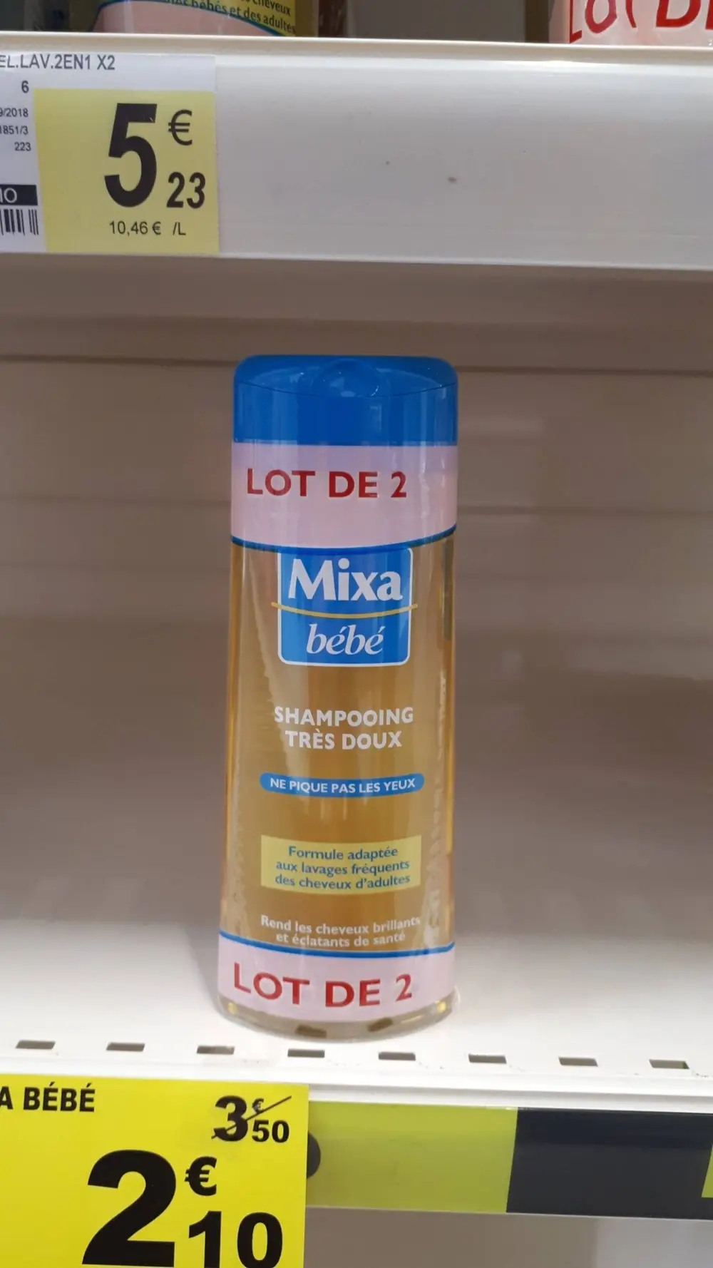 MIXA - Bébé - Shampooing très doux