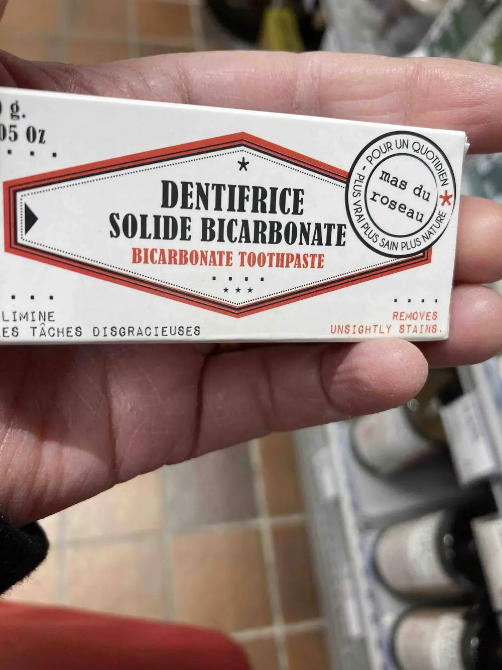 MAS DU ROSEAU - Dentifrice solide bicarbonate