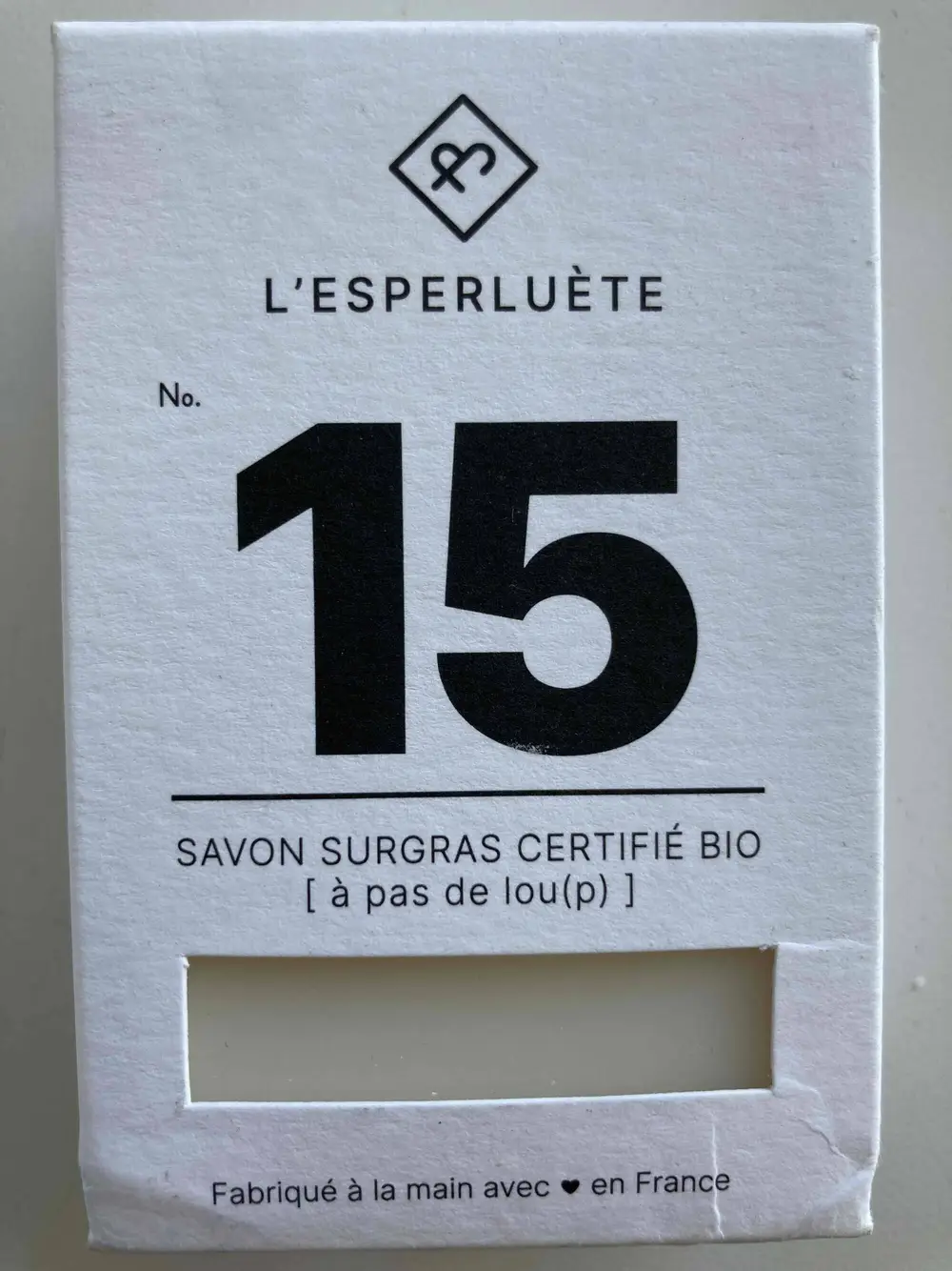 L'ESPERLUÈTE - Savon surgras certifié bio