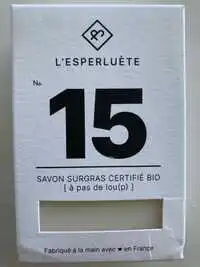 L'ESPERLUÈTE - Savon surgras certifié bio
