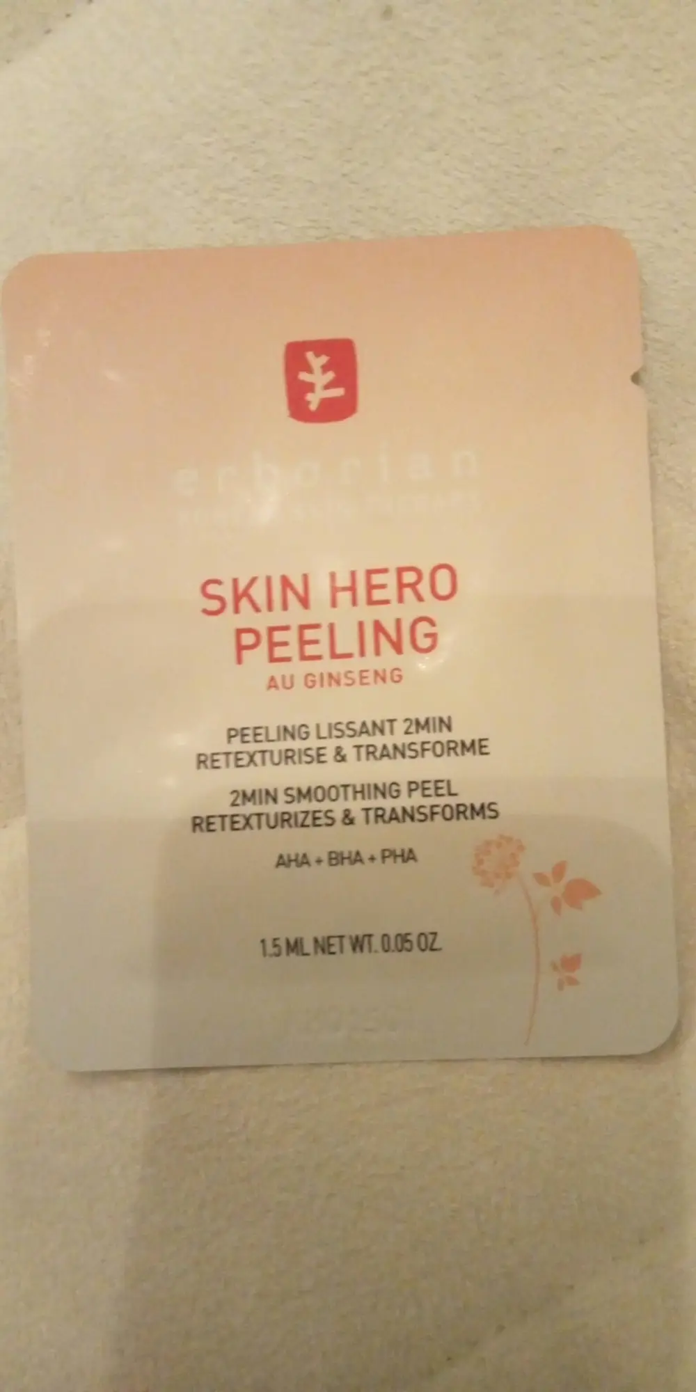 ERBORIAN - Skin hero peeling au ginseng