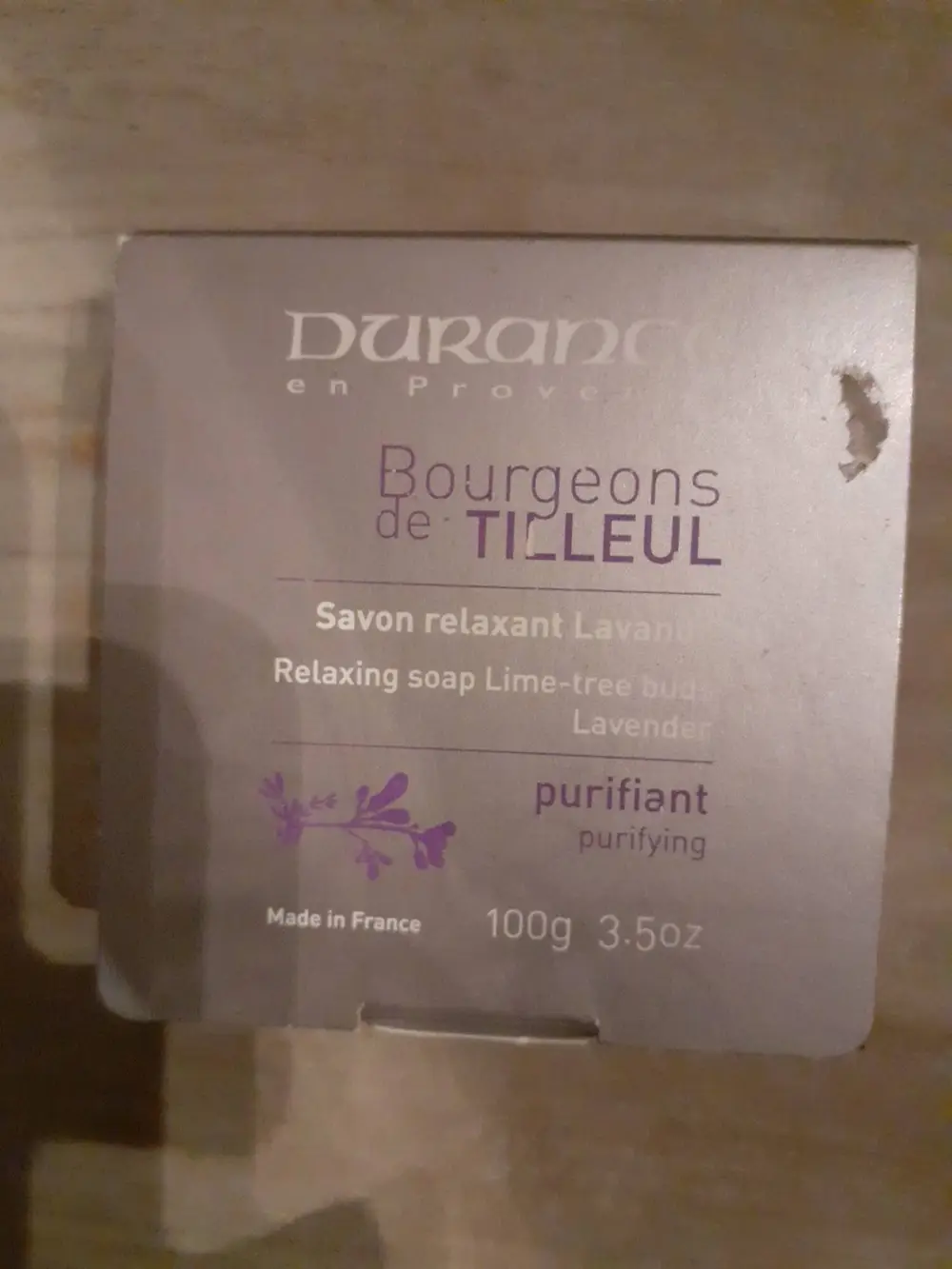 DURANCE - Bourgeons de Tilleul - Savon relaxant lavande