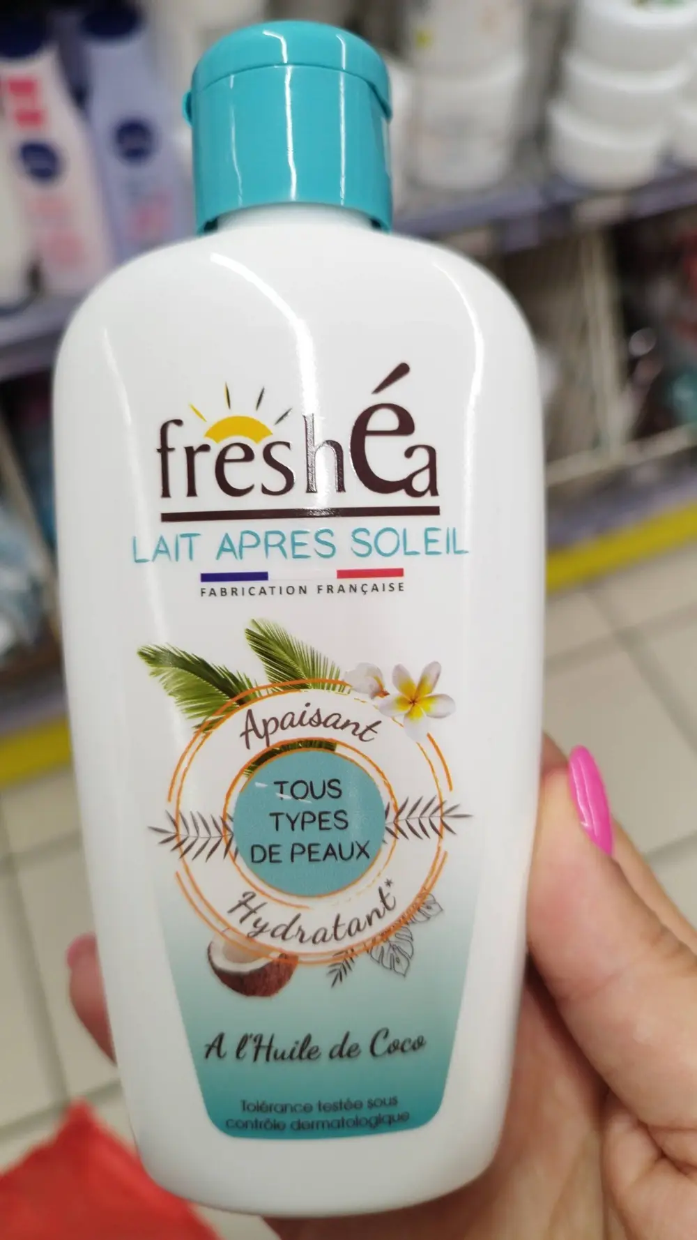 FRESHÉA - Lait après soleil à l'huile de coco