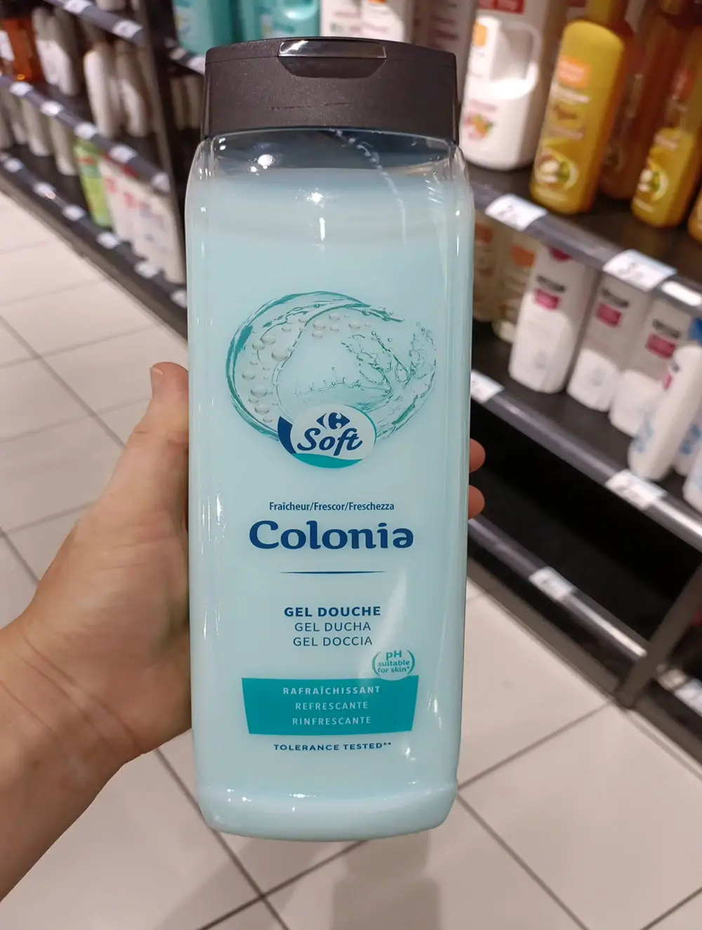 CARREFOUR - Colonia - Gel douche rafraîchissant