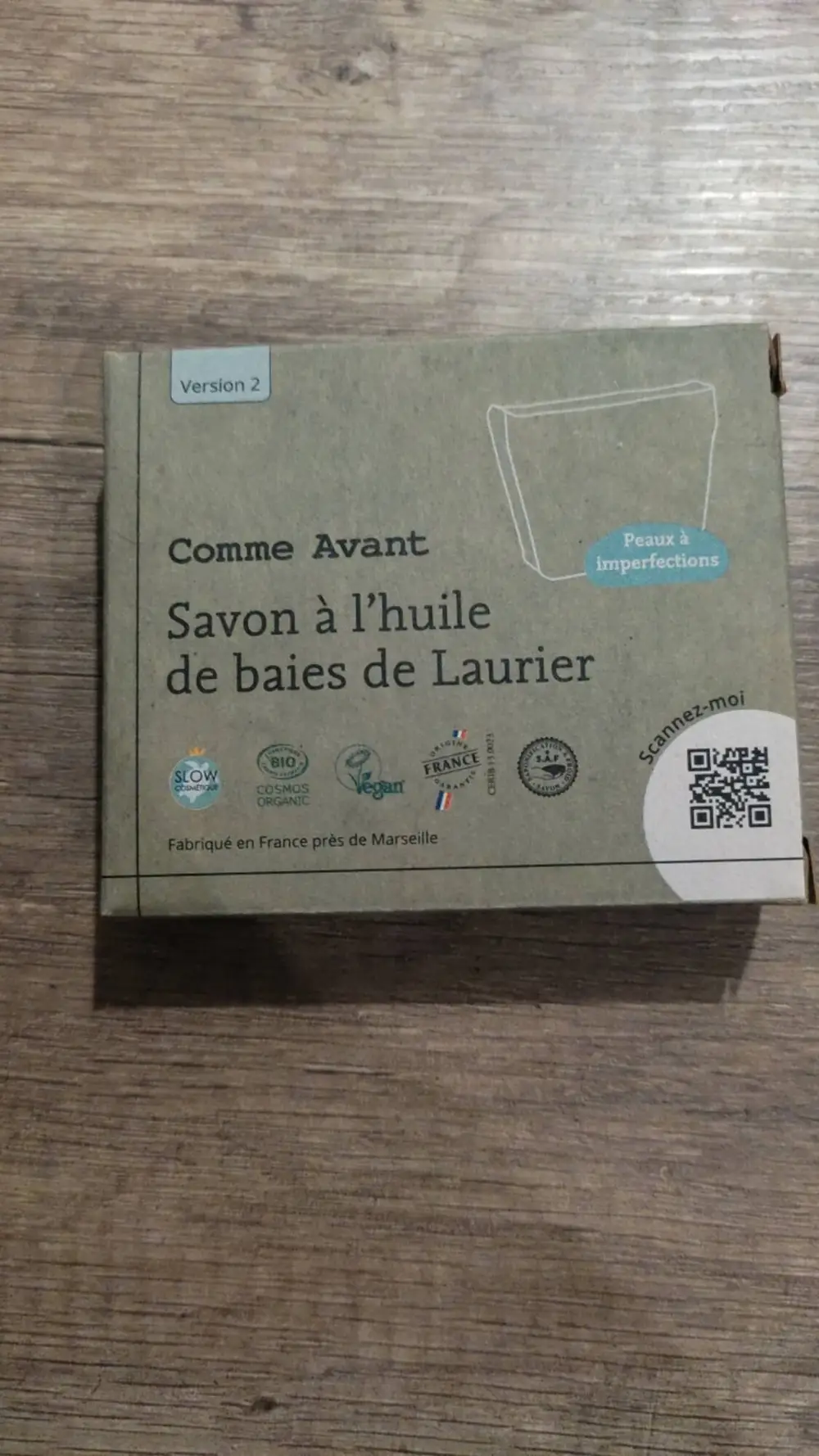 COMME AVANT - Paux à imperfections - Savon à l'huile de baies de Laurier