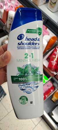 HEAD & SHOULDERS - Menthol fresh - Shampooing antipelliculaire 2 in 1