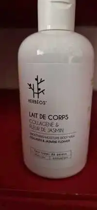 HERBÉOS - Lait de corps collagène et fleur de jasmin