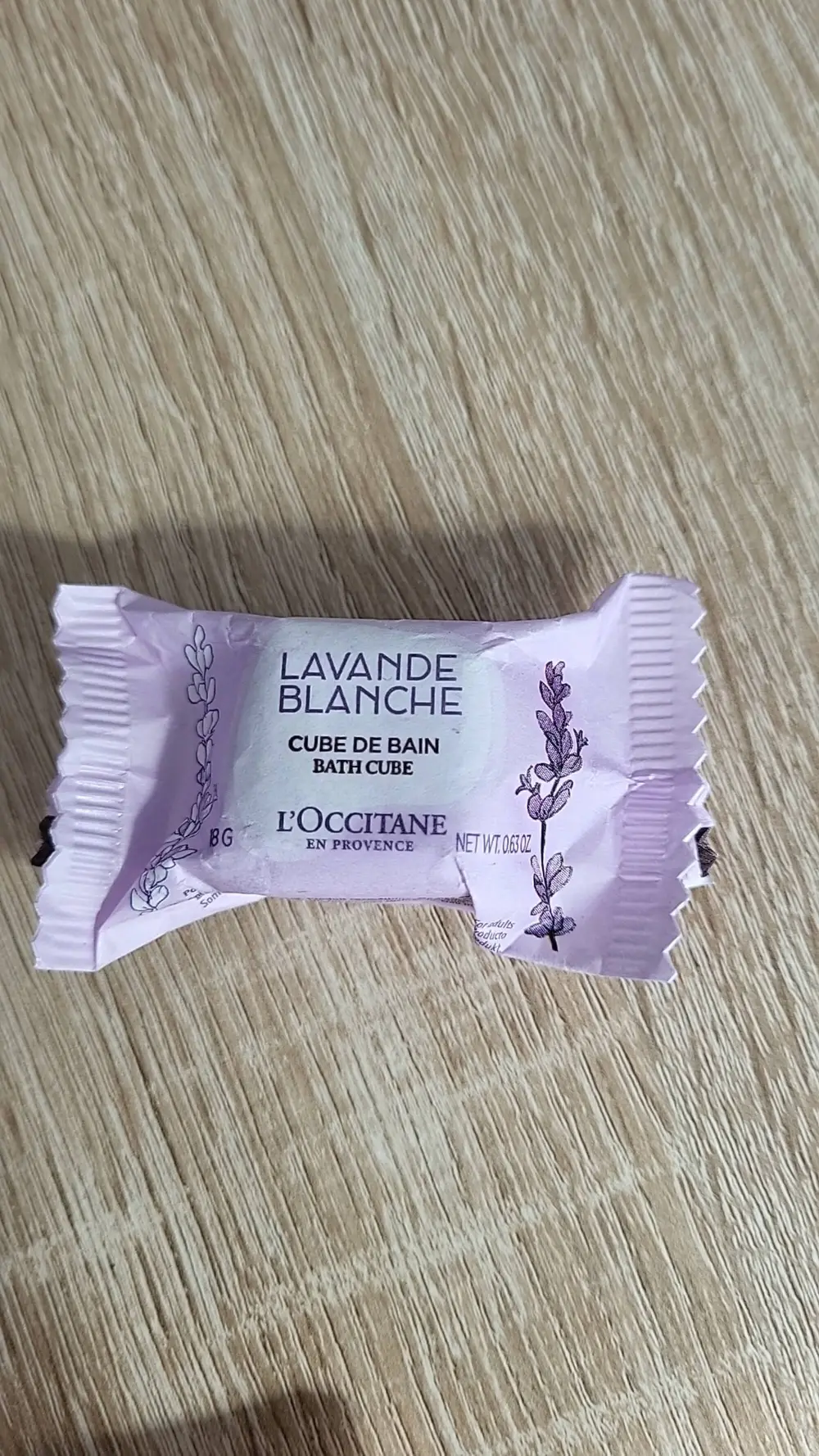 L'OCCITANE - Lavande blanche - Cube de bain