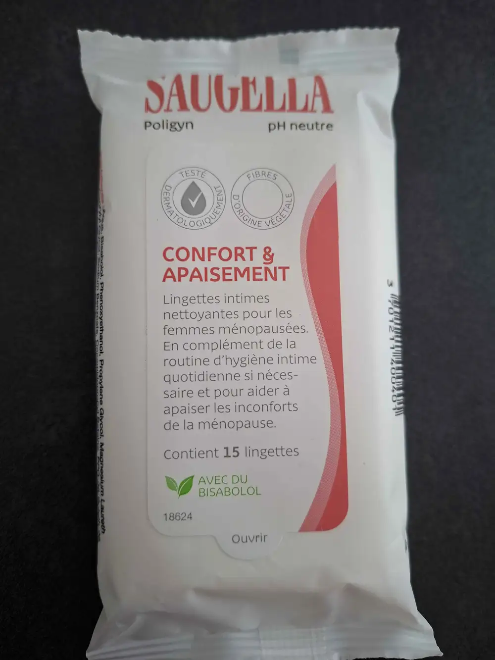 SAUGELLA - Confort & apaisement - Lingettes intimes
