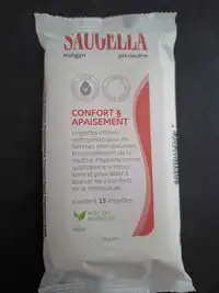 SAUGELLA - Confort & apaisement - Lingettes intimes
