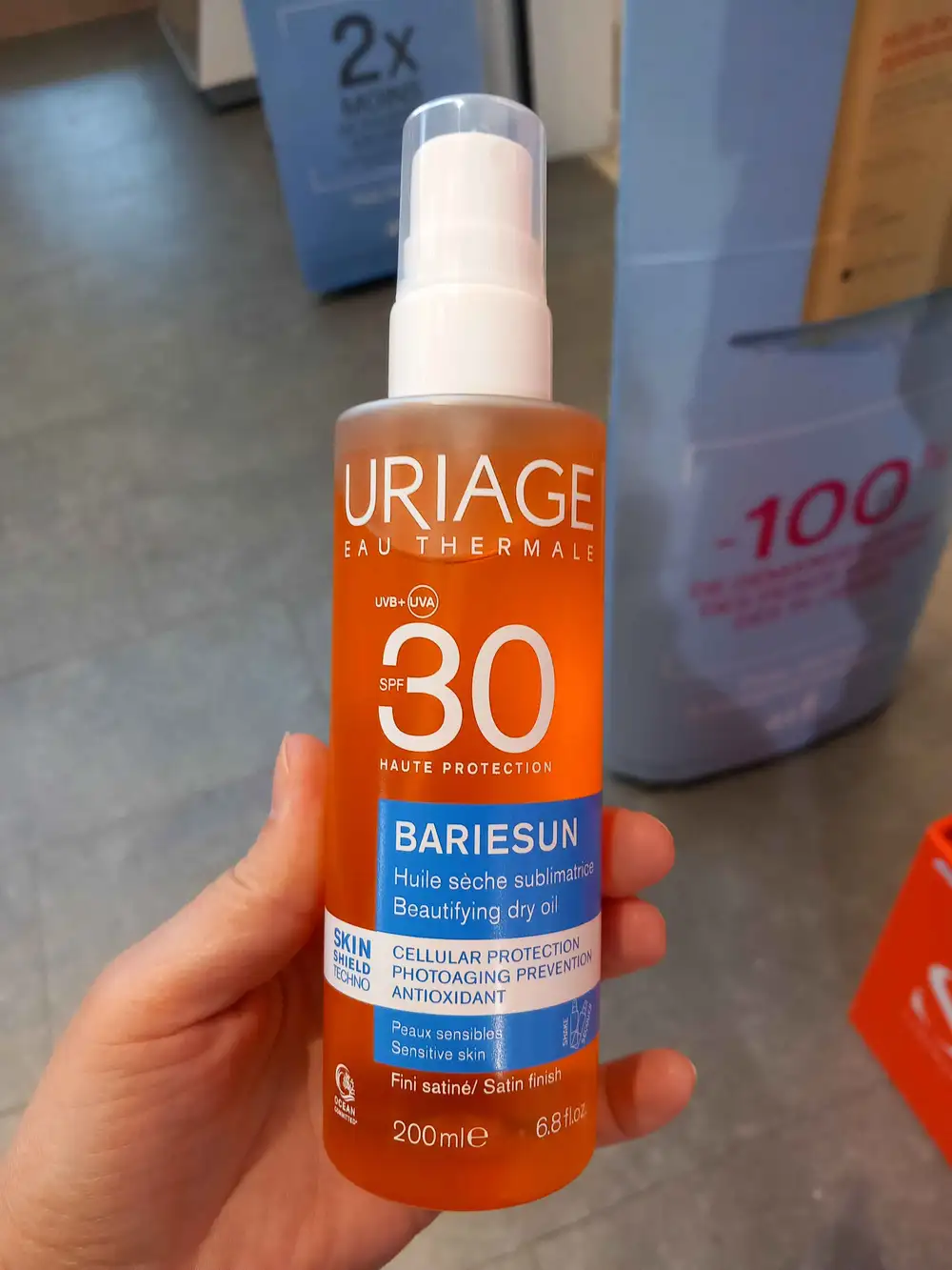 URIAGE - Bariesun - Huile sèche sublimation SPF30