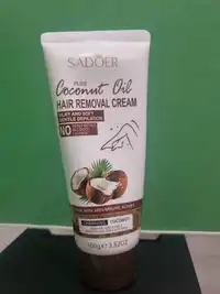SADOER - Coconut oil - Hair removal cream
