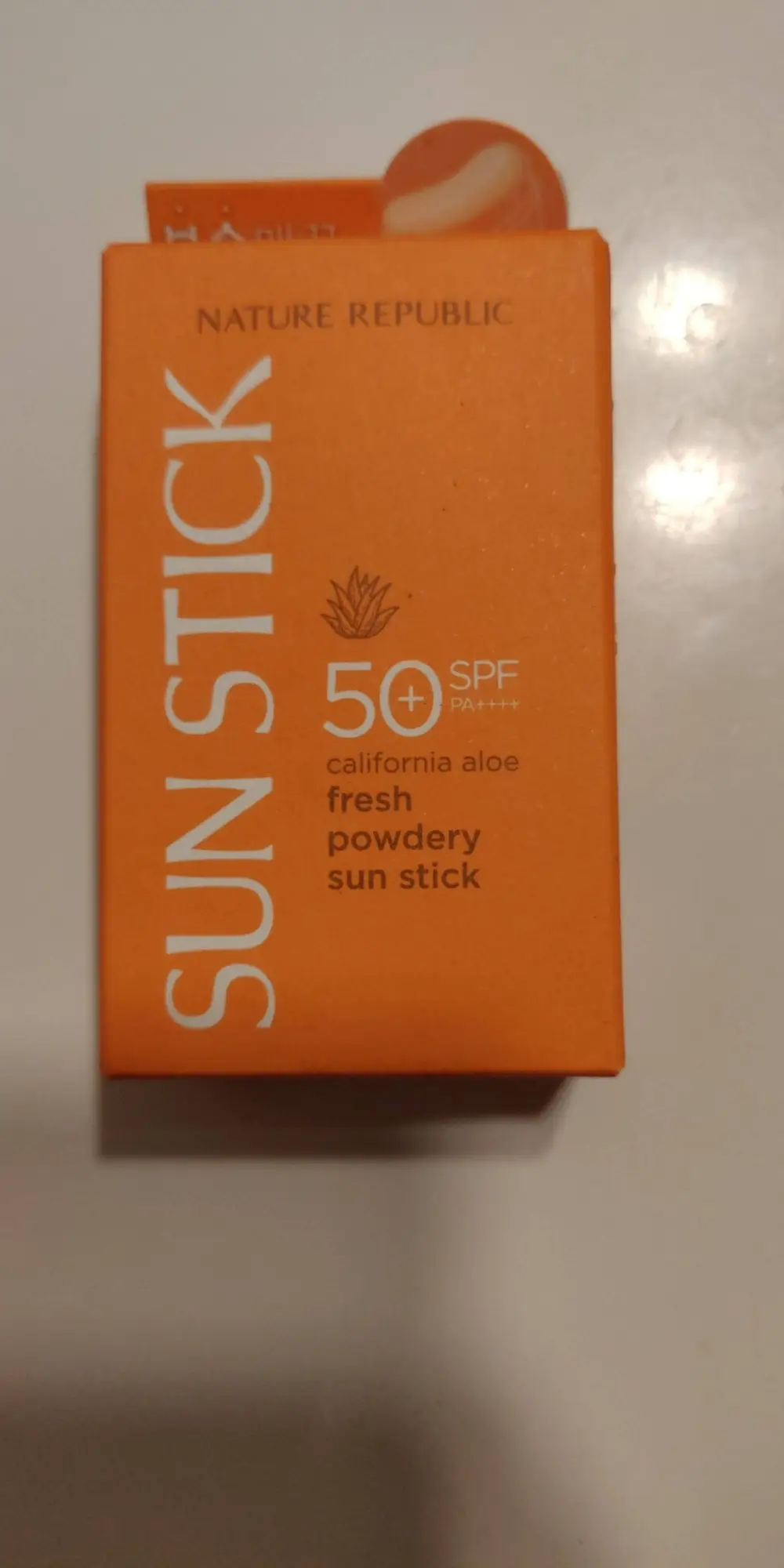 NATURE REPUBLIC - Sun stick - California aloe fresh powdery SPF 50+