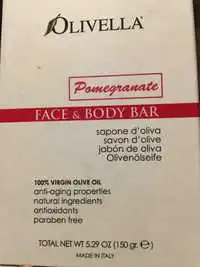 OLIVELLA - Pomegranate - Savon d'olive anti-âge