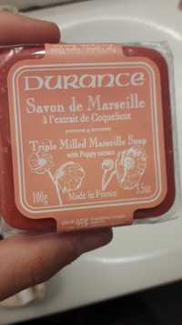DURANCE - Savon de Marseille à l'extrait de coquelicot