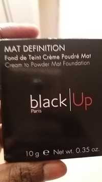 BLACK UP - Mat definition - Fond de teint crème poudré mat