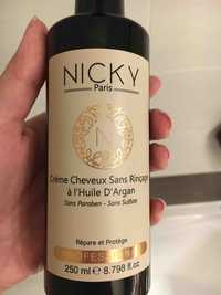 NICKY PARIS - Crème cheveux sans rinçage à l'huile d'argan