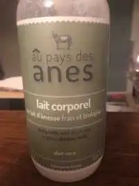 AU PAYS DES ÂNES - Lait corporel au lait d'ânesse frais et biologique