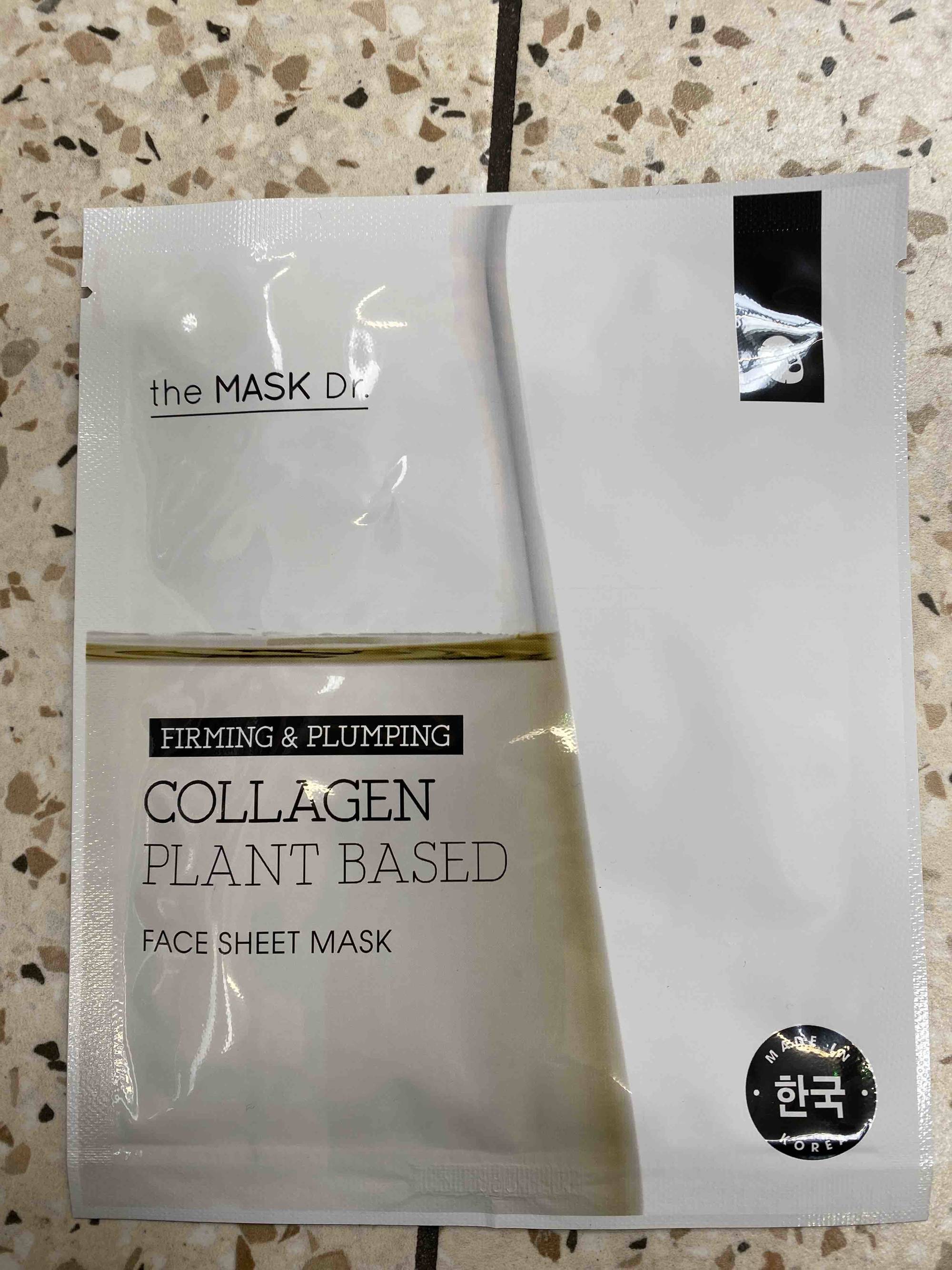 THE MASK DR. - Collagen plant based - Face sheet mask