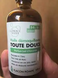 CLEMENCE ET VIVIEN - Huile démaquillante toute douce parfum lait d'amande