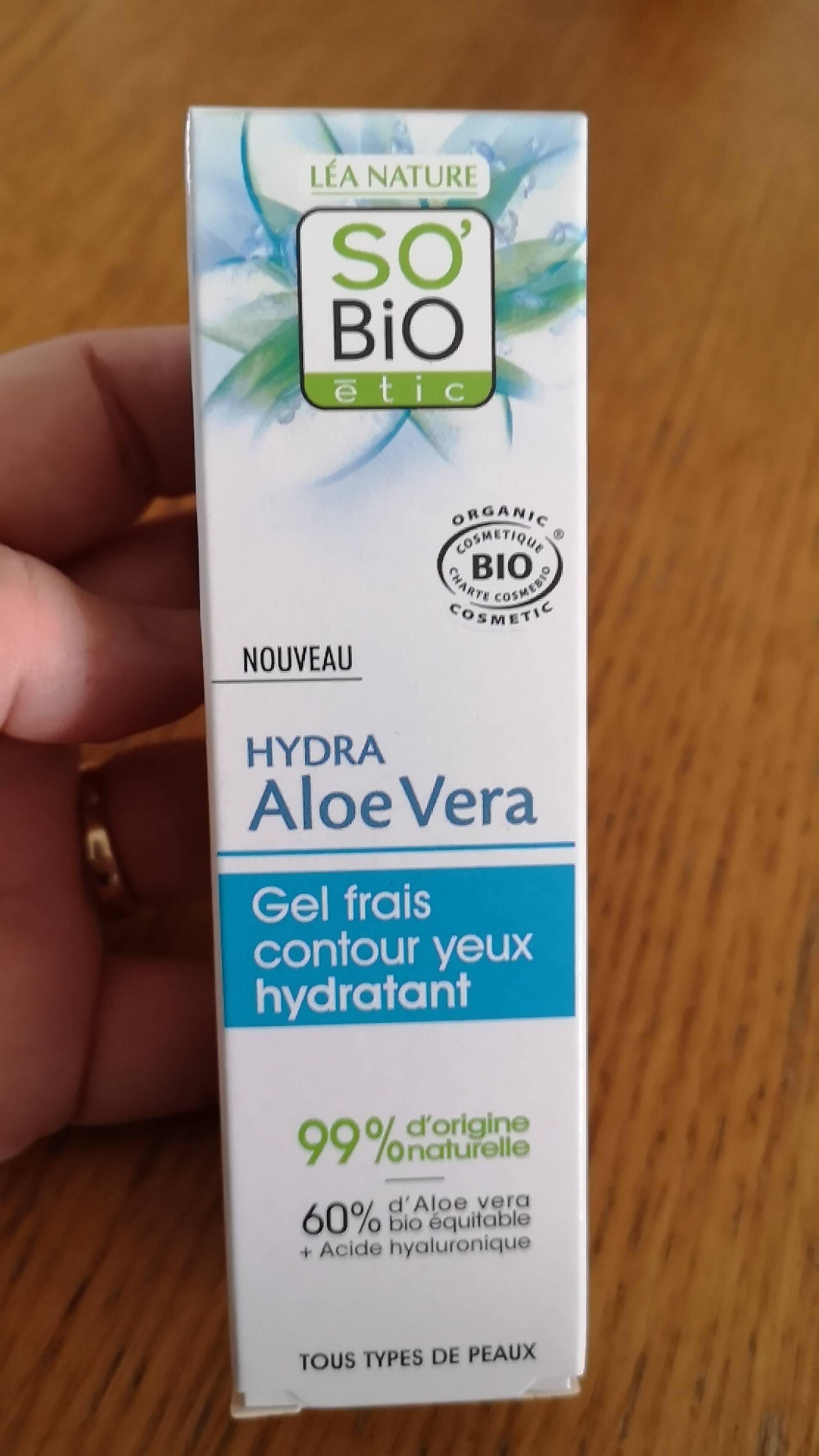 SO'BIO ÉTIC - Hydra Aloe Vera - Gel frais contour yeux hydratant
