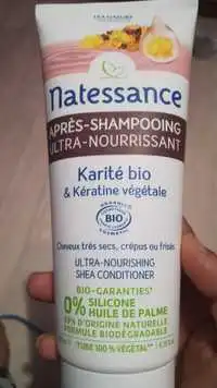 NATESSANCE - Karié bio & kératine végétale - Après-shampooing ultra-nourrissant 