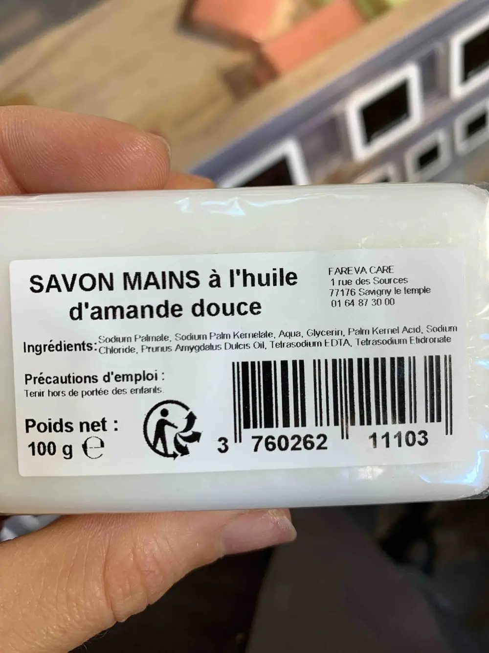 FAREVA - Savon mains à l'huile d'amande douce