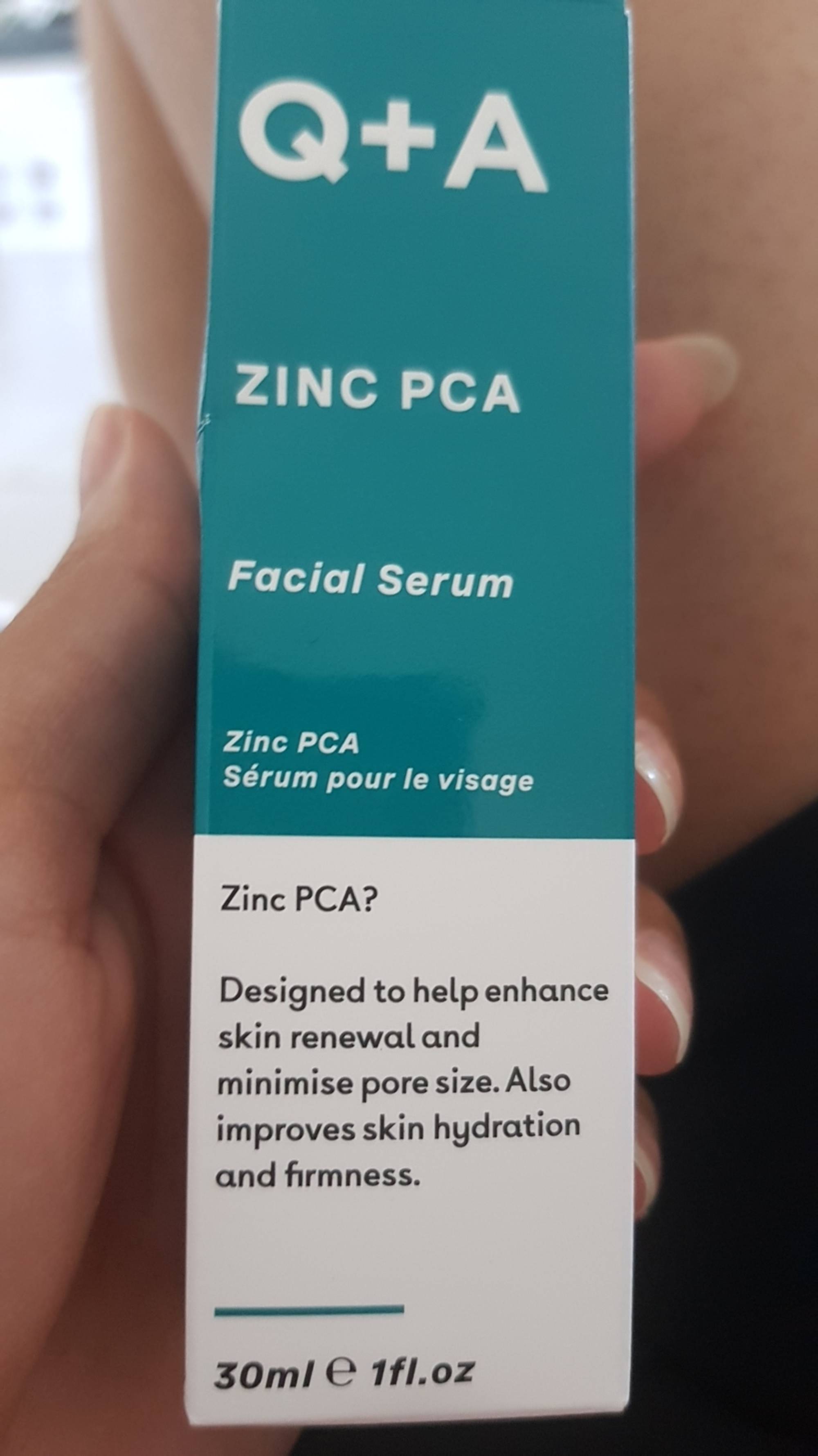 Q+A - Zinc PCA - Sérum pour le visage
