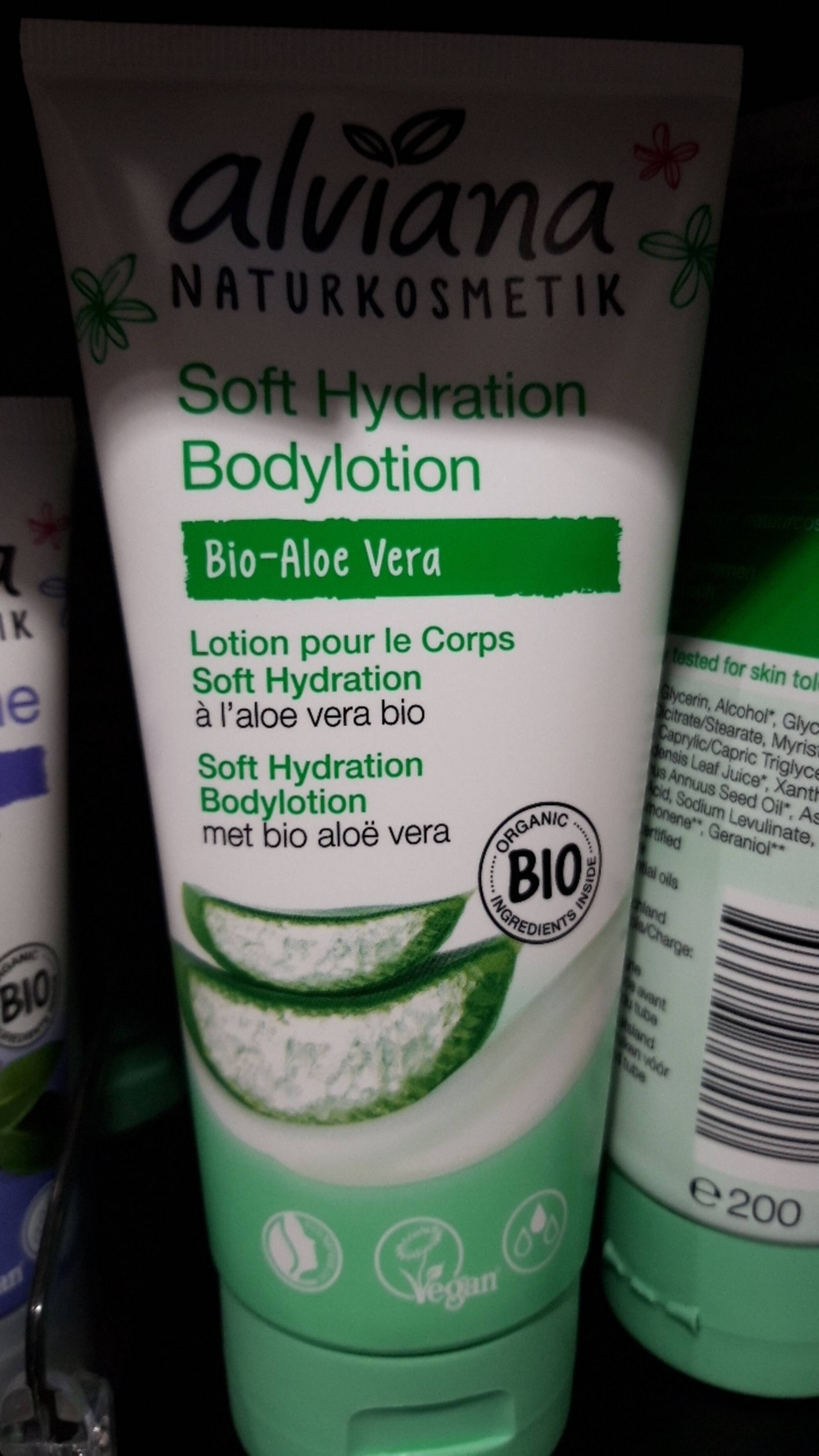 ALVIANA - Aloe vera bio - Lotion pour le corps soft hydration
