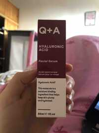 Q+A - Hyaluronic acid - Facial serum