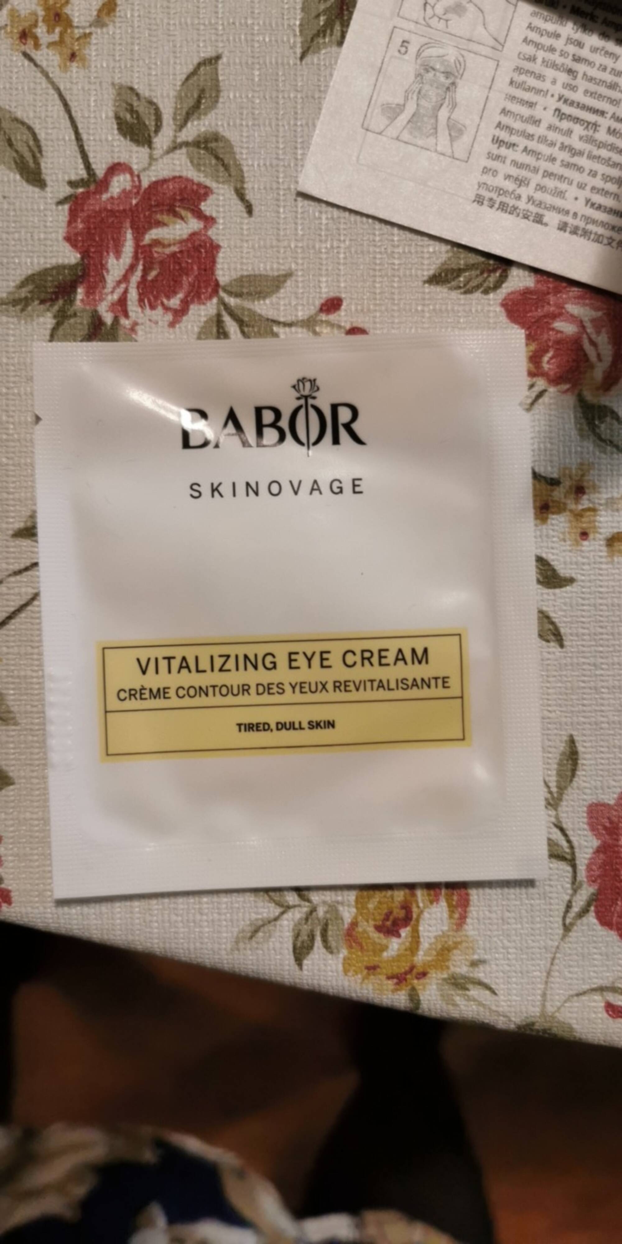 BABOR - Crème contour des yeux revitalisante