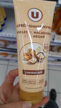 BY U - Cheveux secs - Après-shampooing à l'huile de macadamia et d'argan