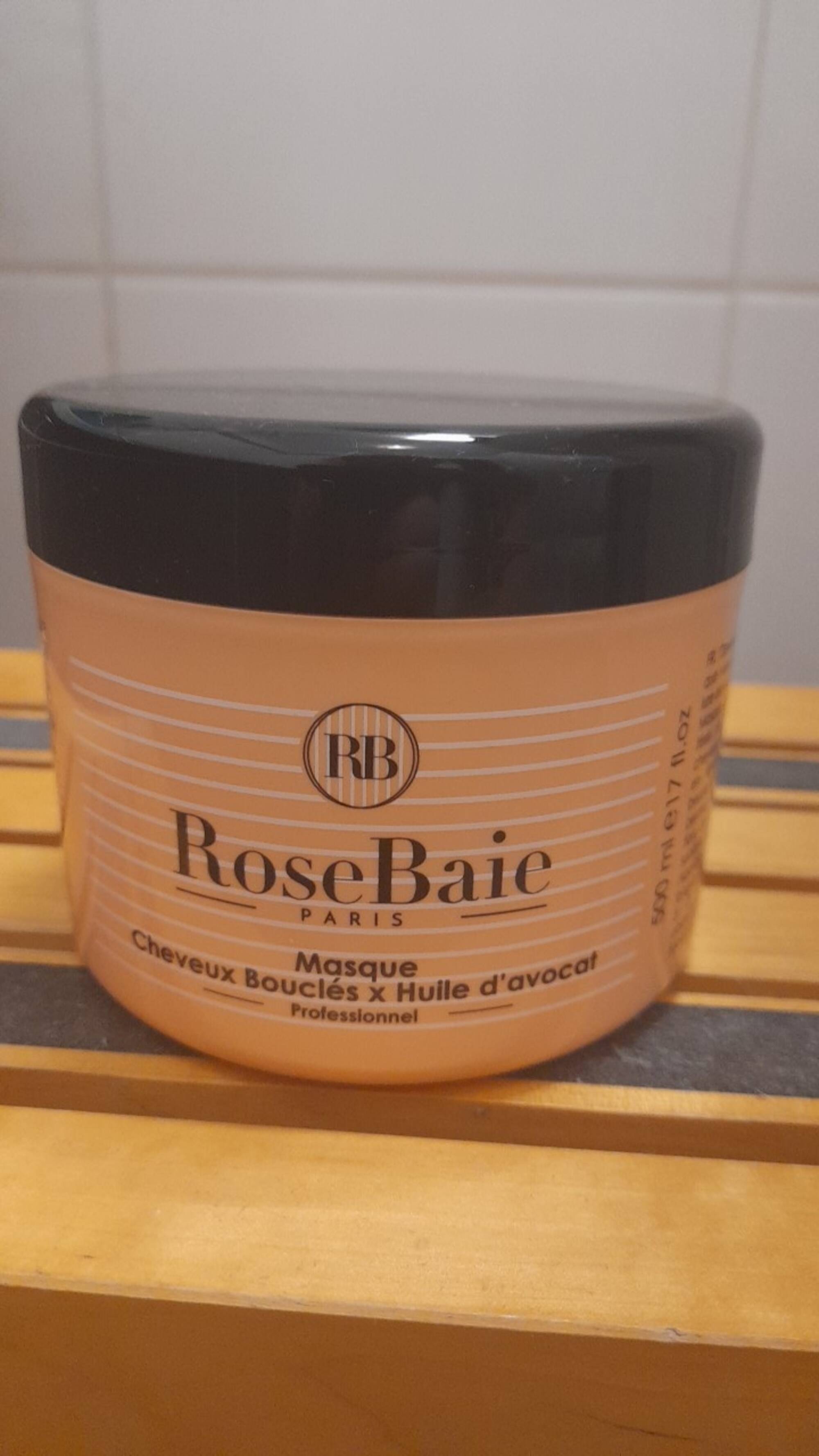 ROSEBAIE - Masque cheveux bouclés & huile d'avocat