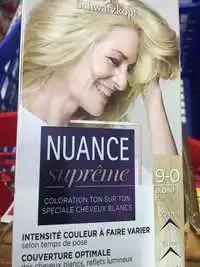 SCHWARZKOPF - Nuance suprême - Coloration ton sur ton speciale cheveux blancs 9-0 blond clair