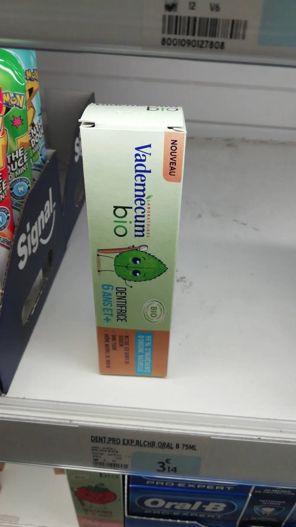 VADEMECUM - Dentifrice bio 6 ans et +