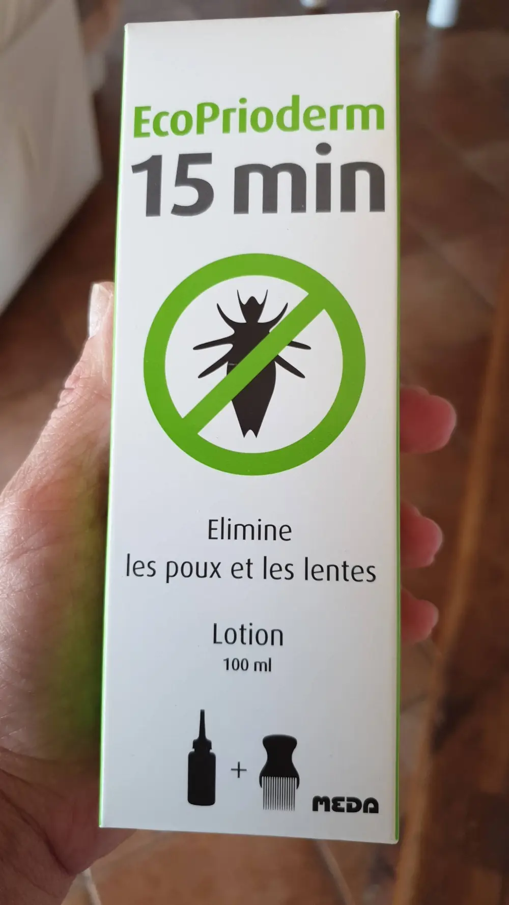 MEDA PHARMA - Eco prioderm 15 min - Lotion élimine les poux et les lentes