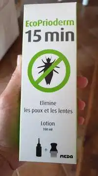 MEDA PHARMA - Eco prioderm 15 min - Lotion élimine les poux et les lentes